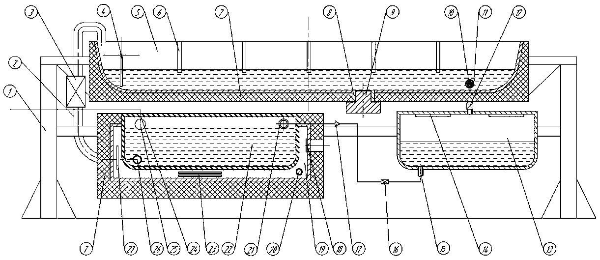 Energy-saving heat-insulation water trough for livestock