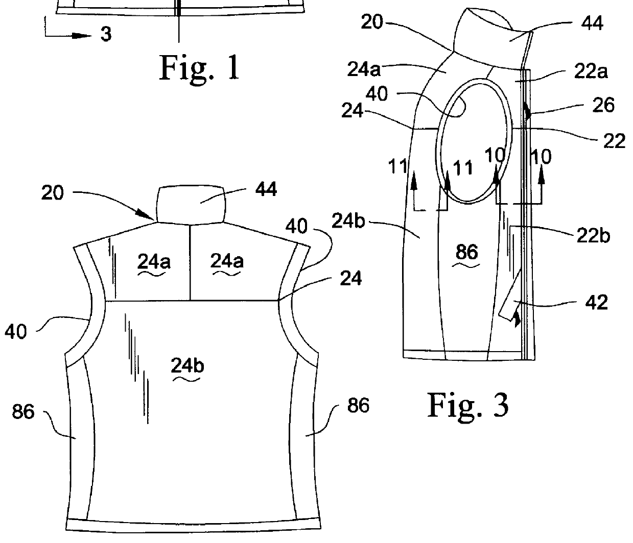 Garment with moisture vapor transmissive wind barrier panels