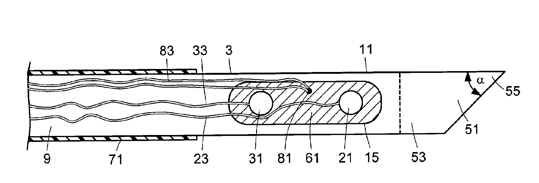 Windowed thermal ablation probe