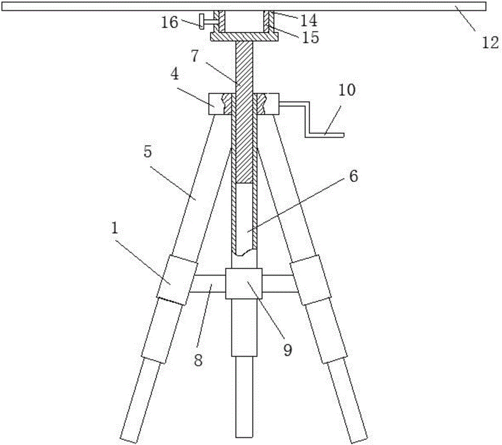 Outdoor comprehensive surveying and mapping device for military topography