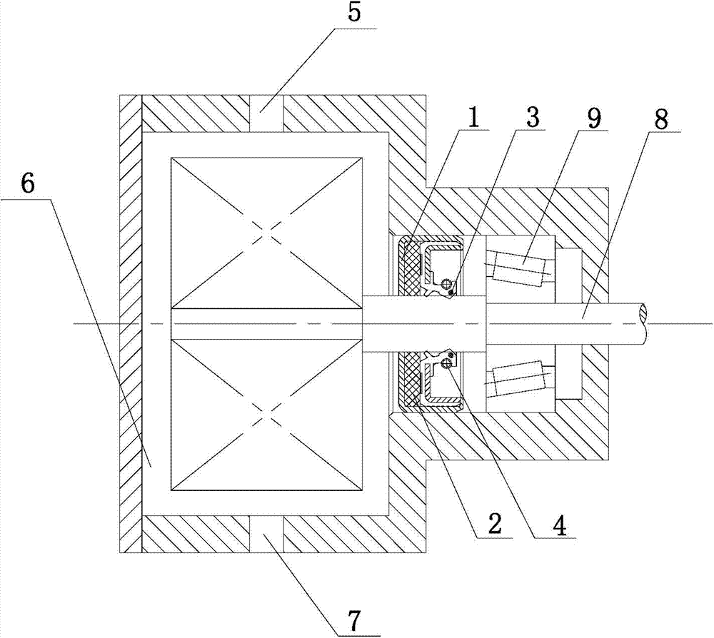 Grinder oil seal assembly