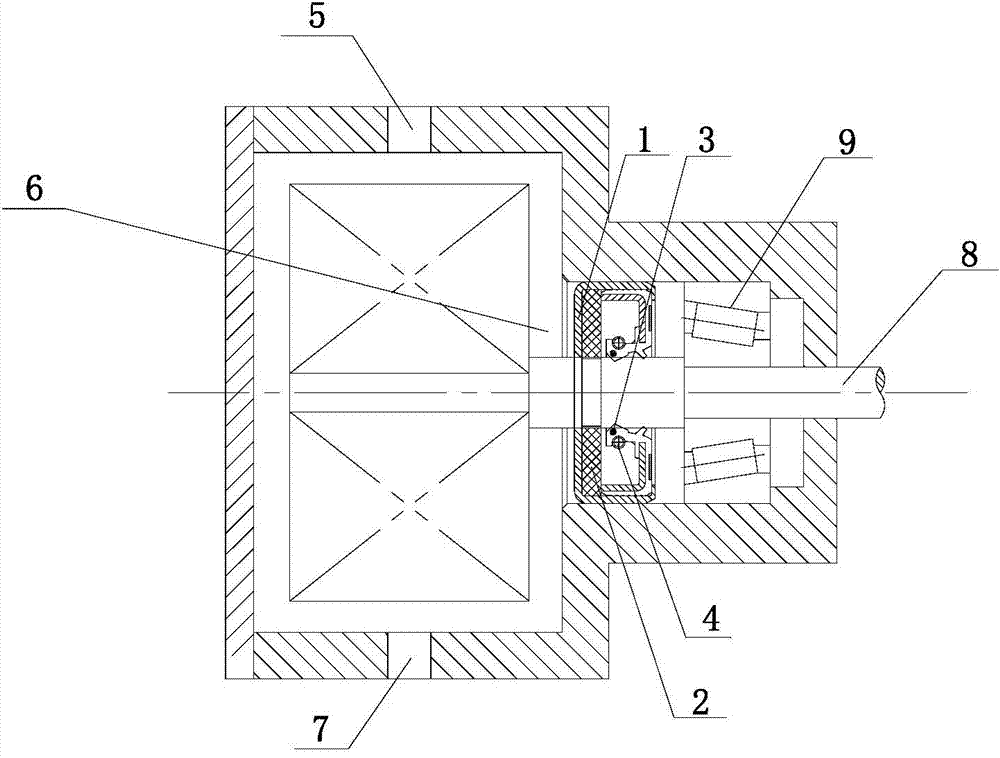 Grinder oil seal assembly