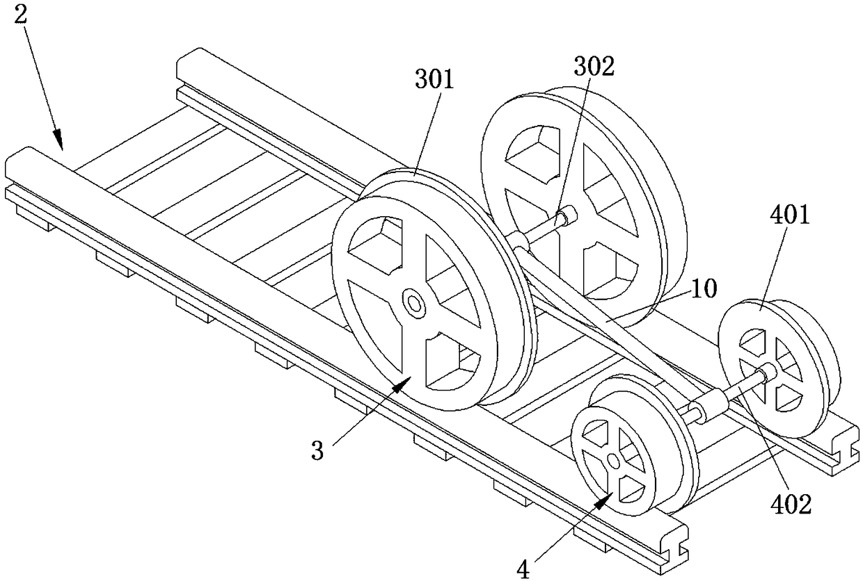 A surface obstacle removing device of slide rail for mine