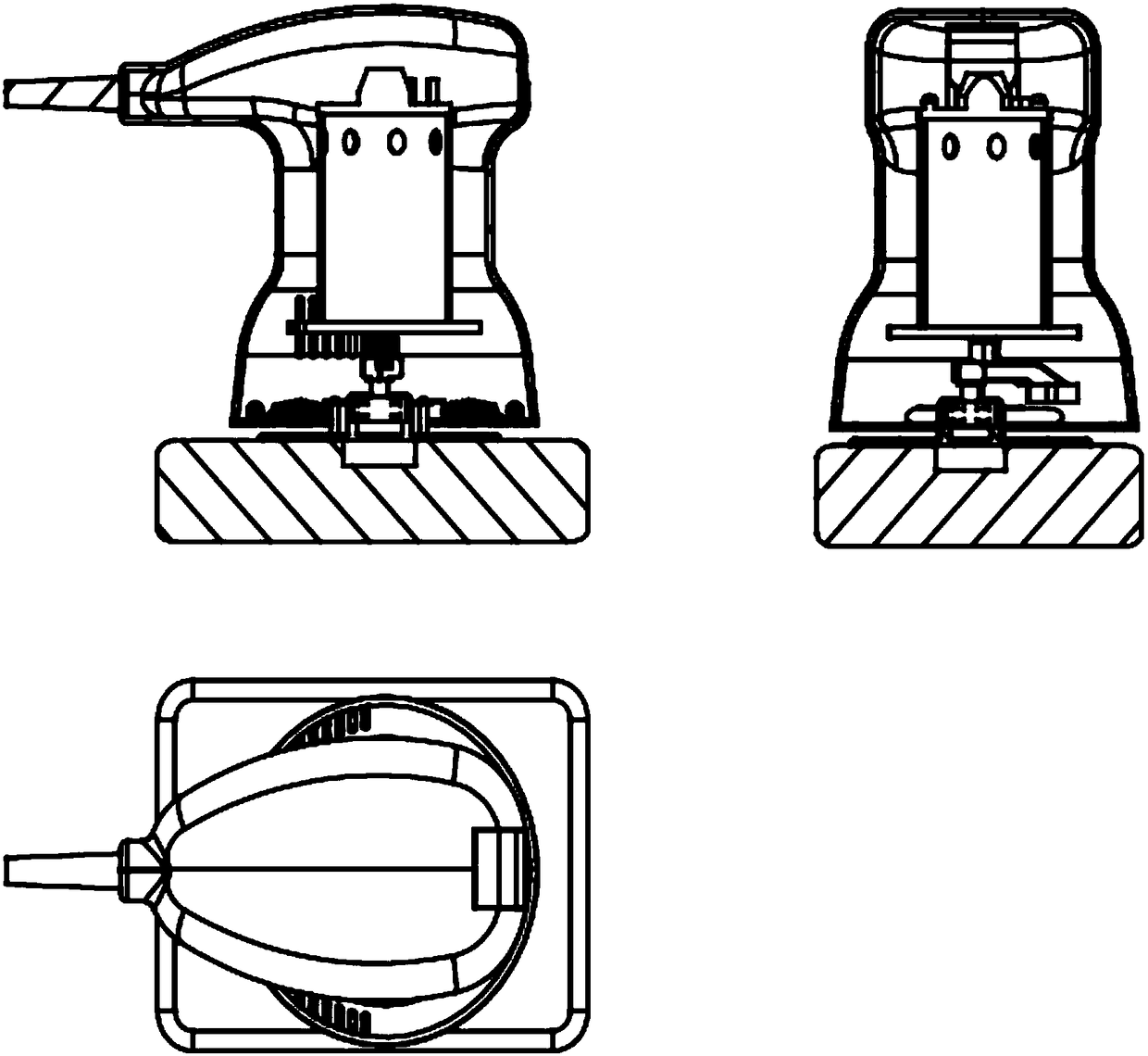 Wax-polishing machine with micro-vibration mode