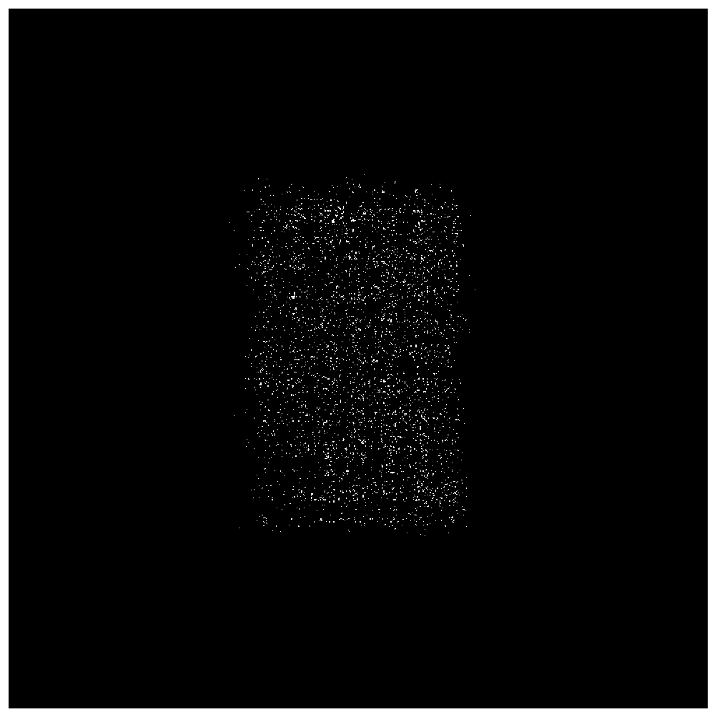 Spectral measurement device based on reflective random diffraction sheet and test method