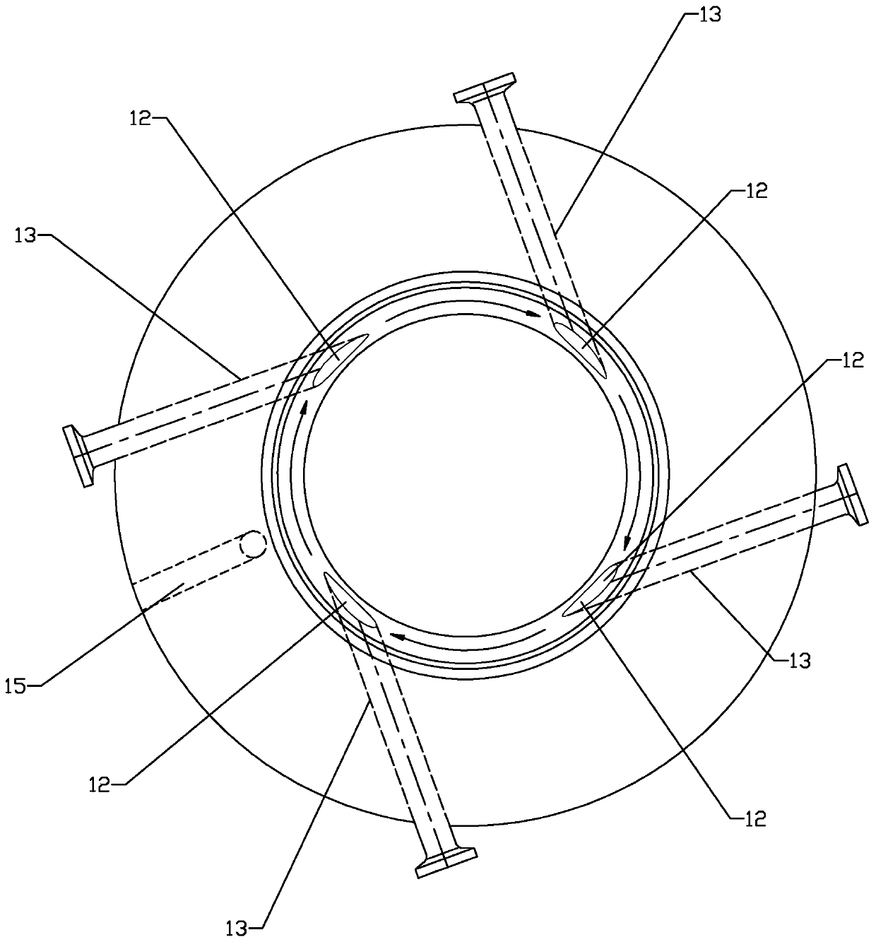 Valve with purging structure