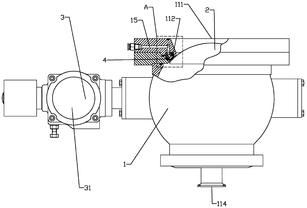 Valve with purging structure