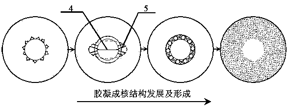 Method of representing gelation nucleating kinetics process of waxy crude oil emulsion