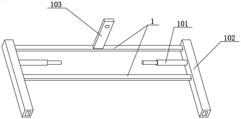 A railway transport loading and unloading device