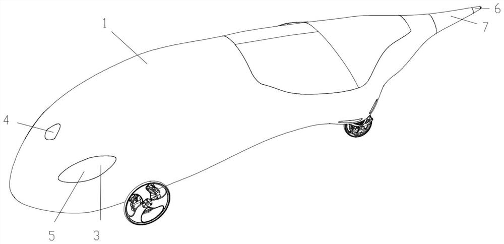 Low-wind-resistance lying type bicycle