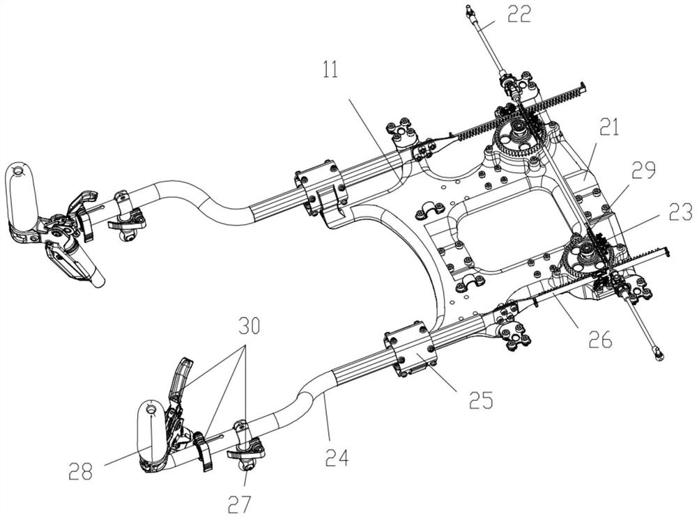 Low-wind-resistance lying type bicycle