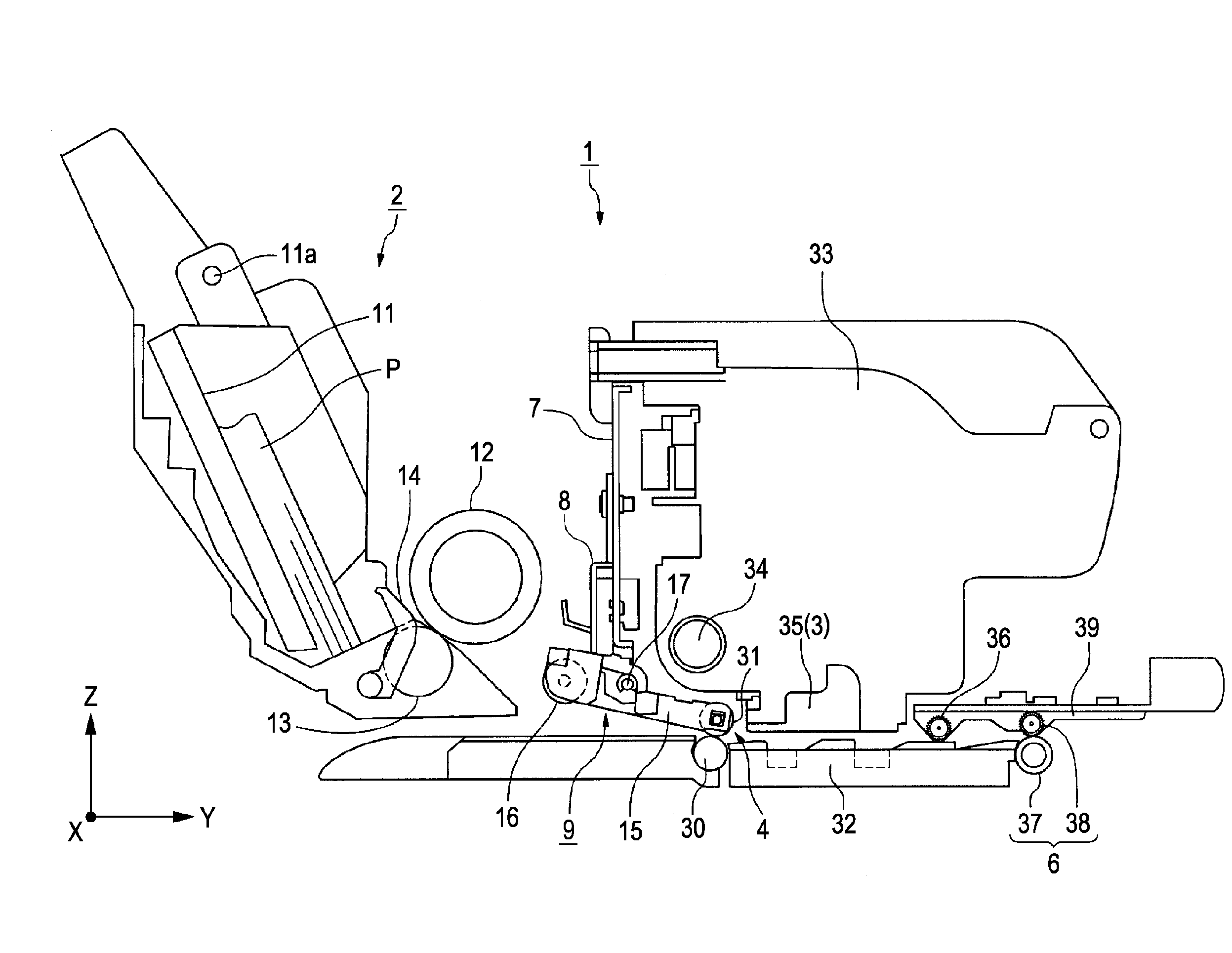 Recording medium transport device, recording device, and liquid ejecting apparatus