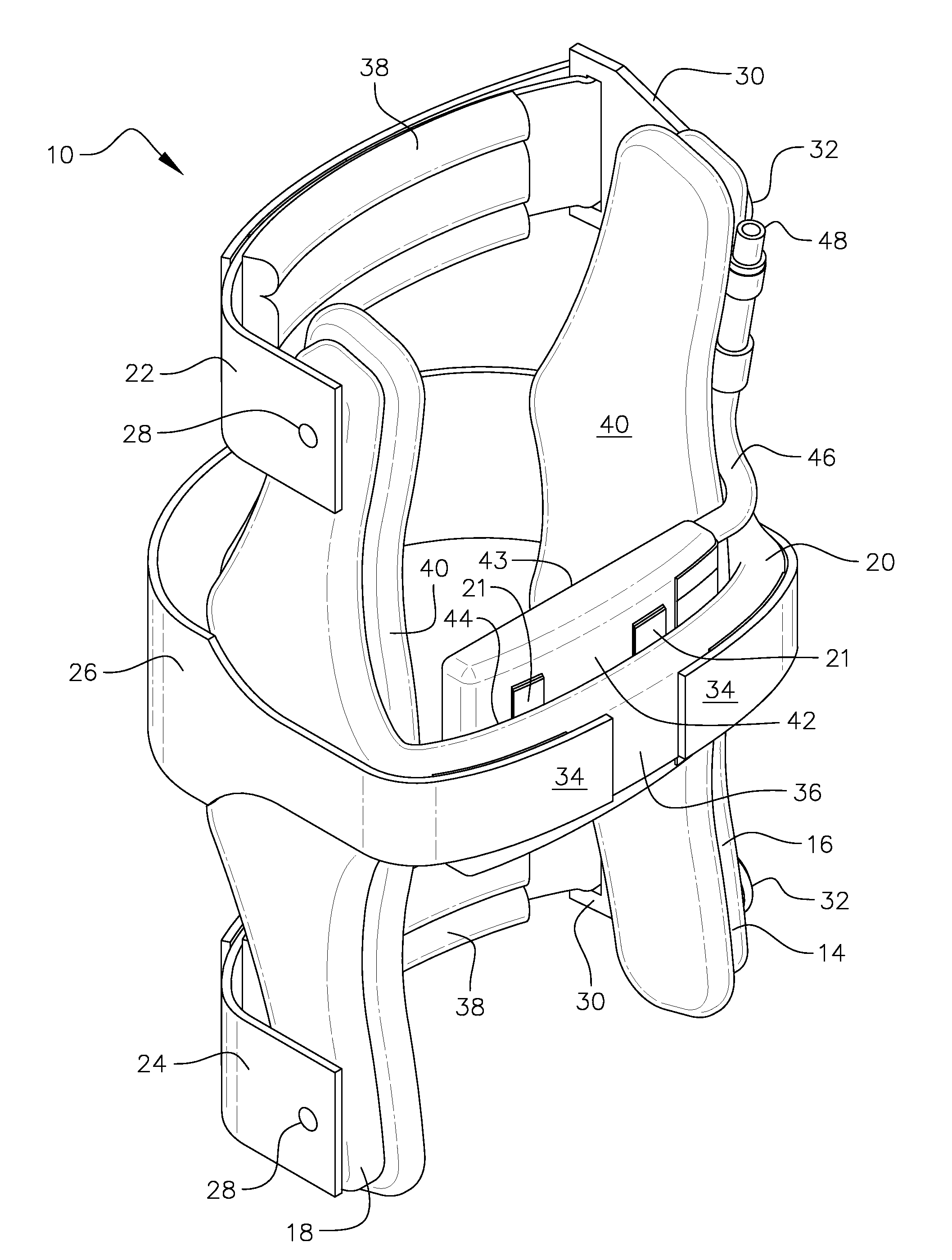 Hyperextension knee brace