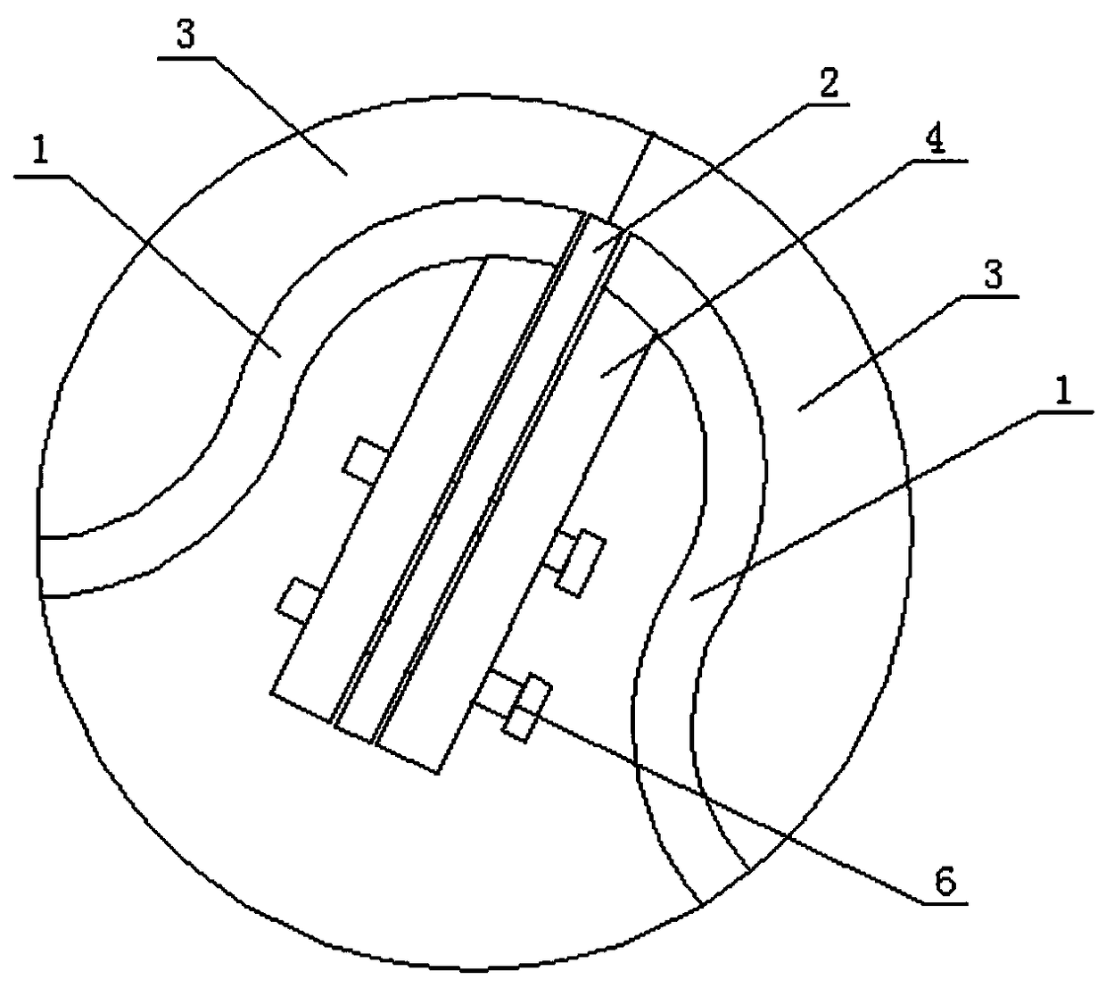 Fabricated type yielding type tunnel primary supporting structure and construction method