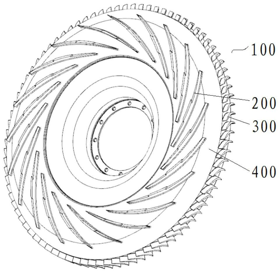 Machining process for air flow channel of diffuser and numerical control milling clamp