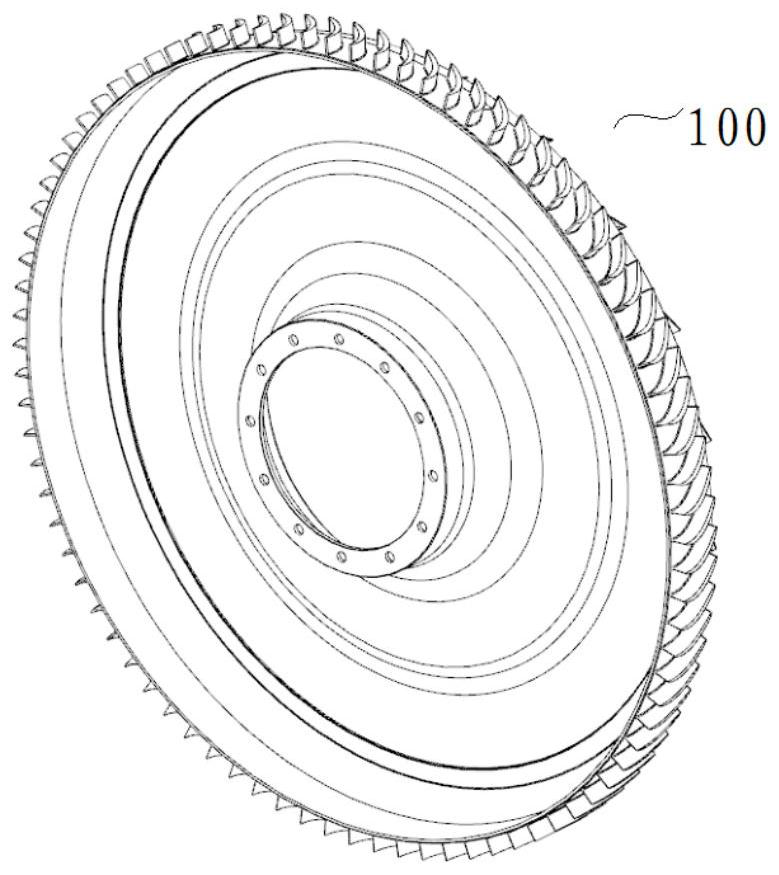 Machining process for air flow channel of diffuser and numerical control milling clamp