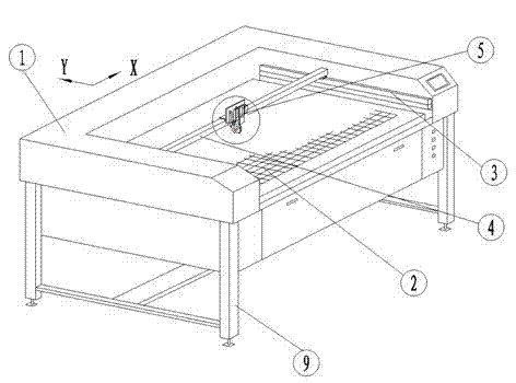 Plush flower-shearing cutting machine