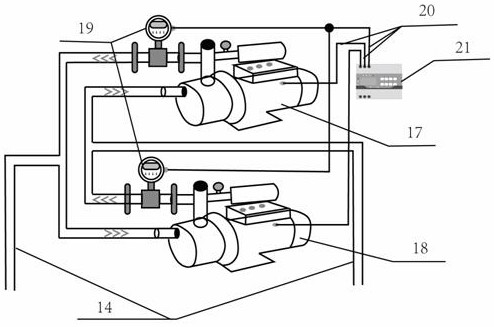 A test device for simulating tides and its application method