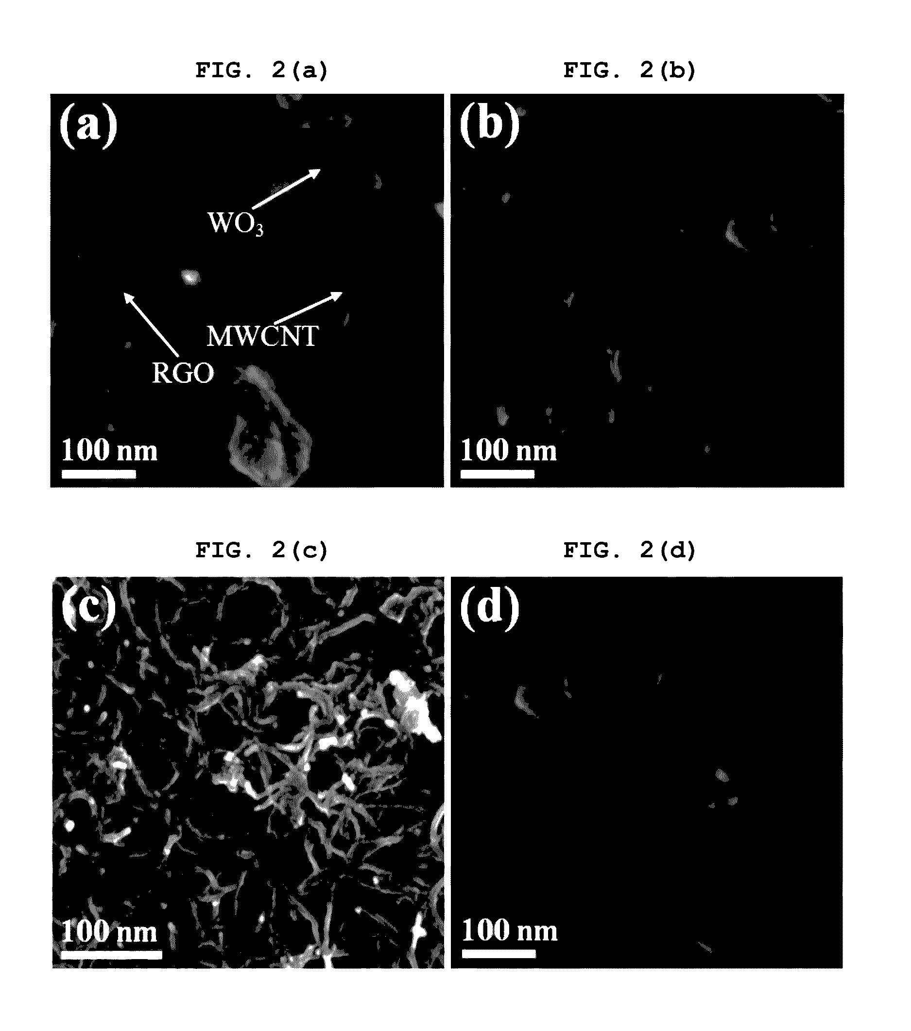 Flexible nitrogen dioxide gas sensor based on tungsten trioxide nanoparticles coated carbon nanotubes-graphene oxide hybrid and method for manufacturing the same