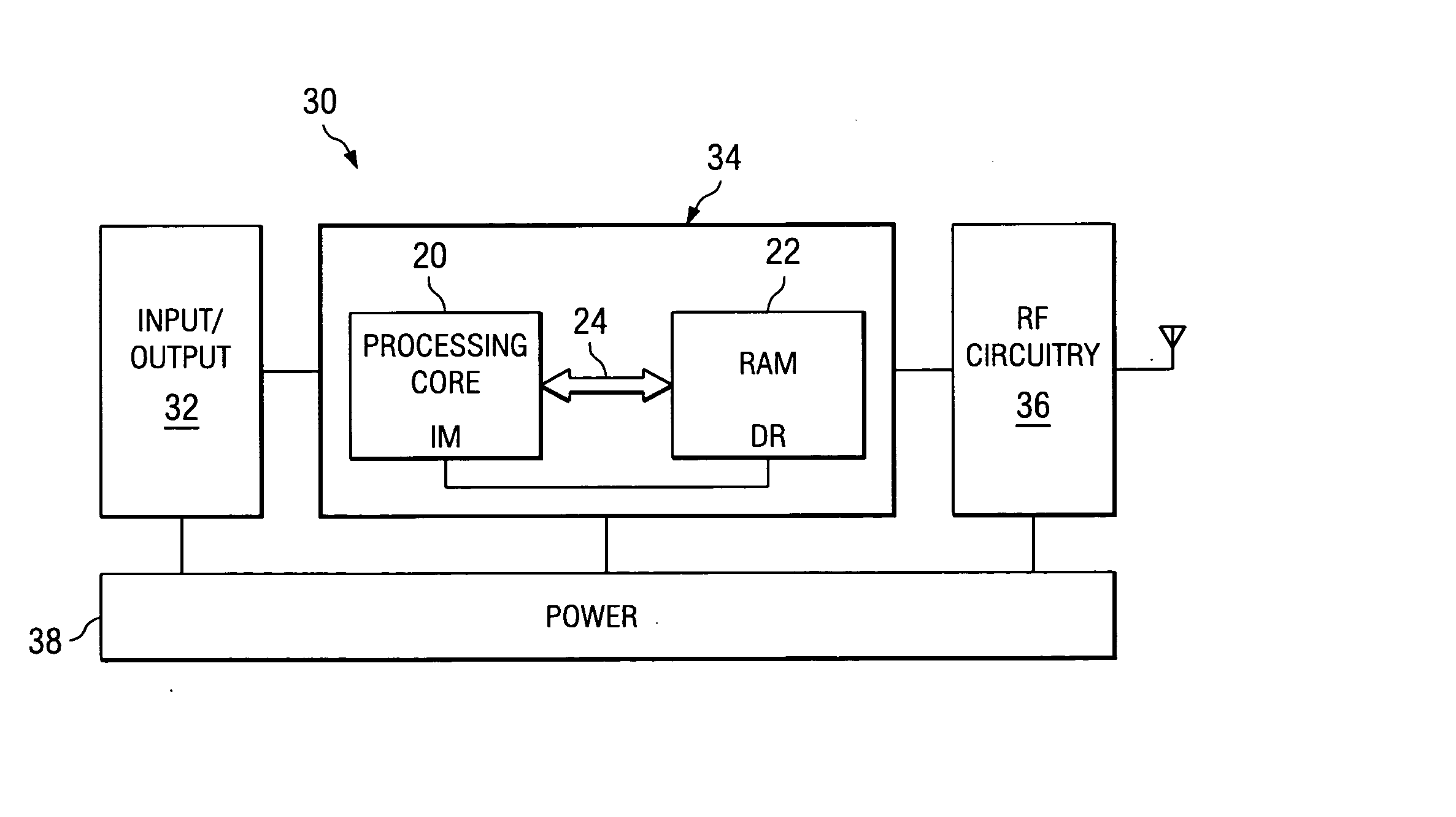 Method and apparatus for reducing memory current leakage a mobile device