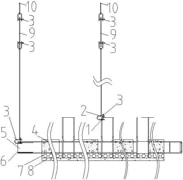 Assembled-type steel structural residence three-layer composite steel-column filled heat-insulation outer wall plate lifting method