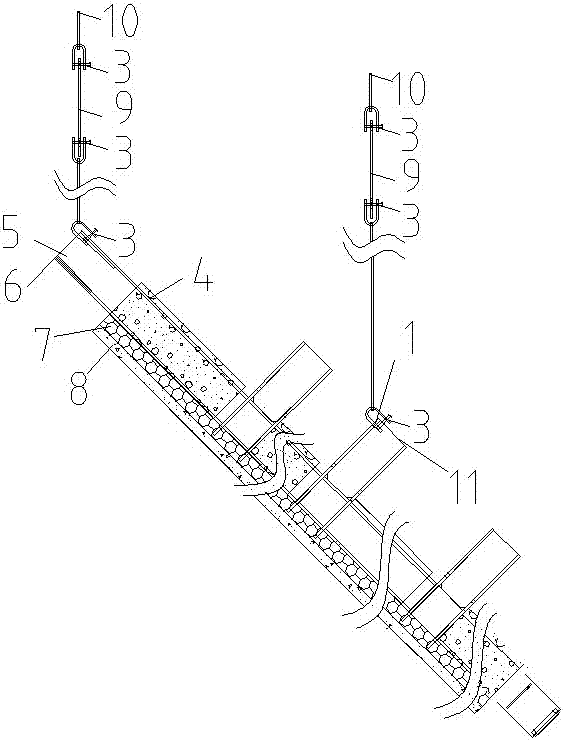 Assembled-type steel structural residence three-layer composite steel-column filled heat-insulation outer wall plate lifting method