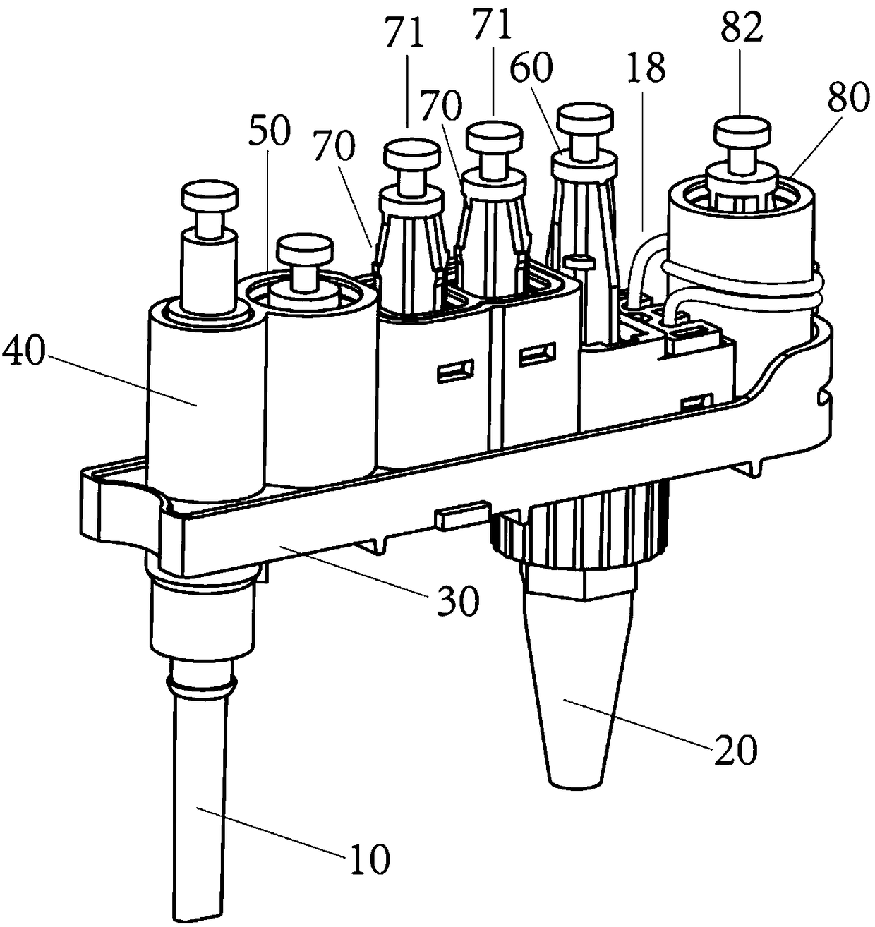 Biological reaction device provided with microfluidic or nanofluidic structure