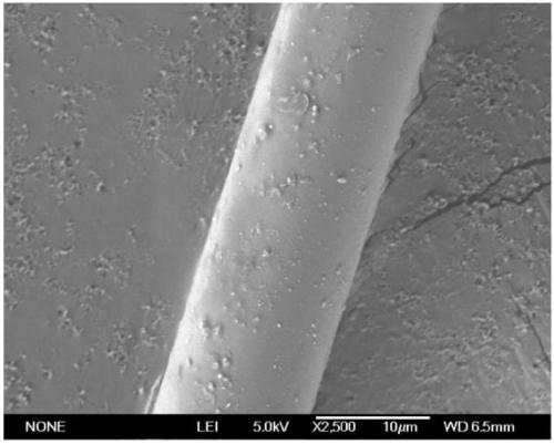 Method for performing fiber surface modification on basalt fiber by using silicon carbon black