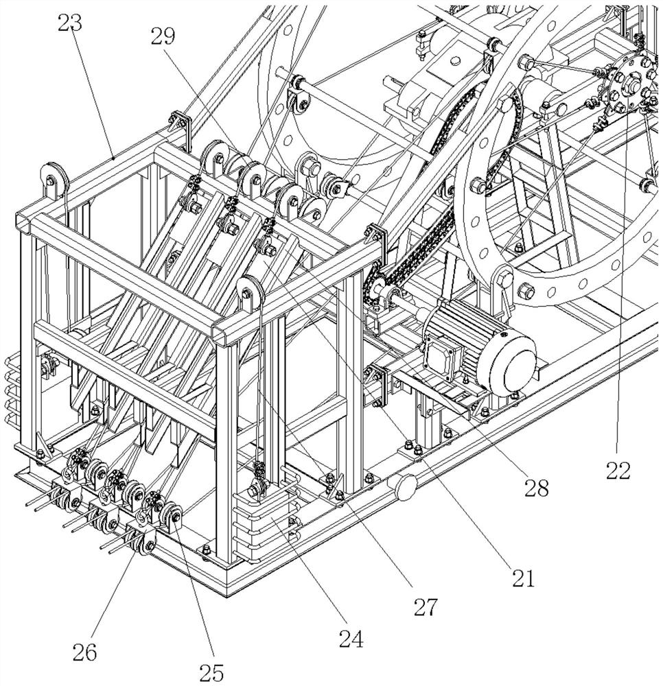 Non-stop standby load conversion device for single-machine multi-well pumping unit