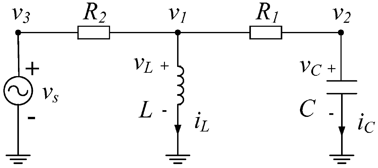 Electromagnetic transient simulation modeling method based on state variable nodal analysis combination frame