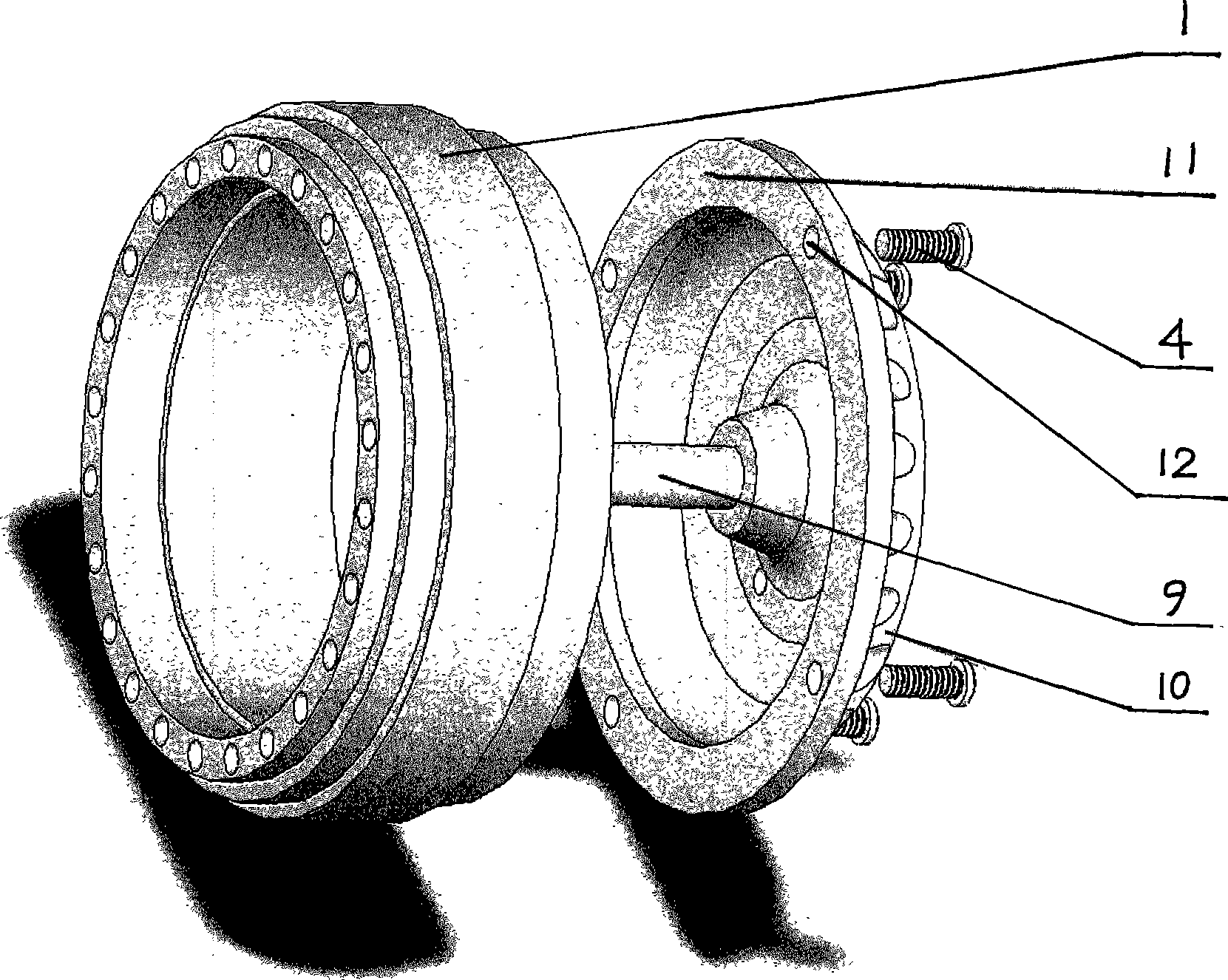 Low-power external rotor alternate current motor