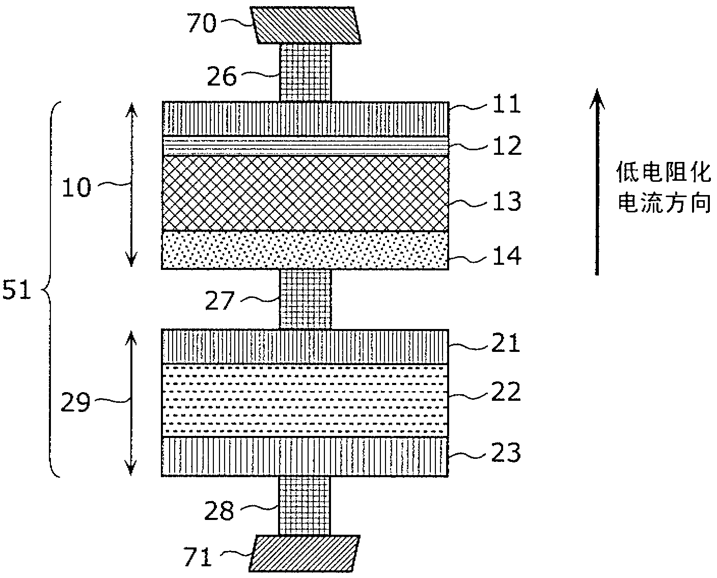 Crosspoint-type variable-esistance non-volatile storage device