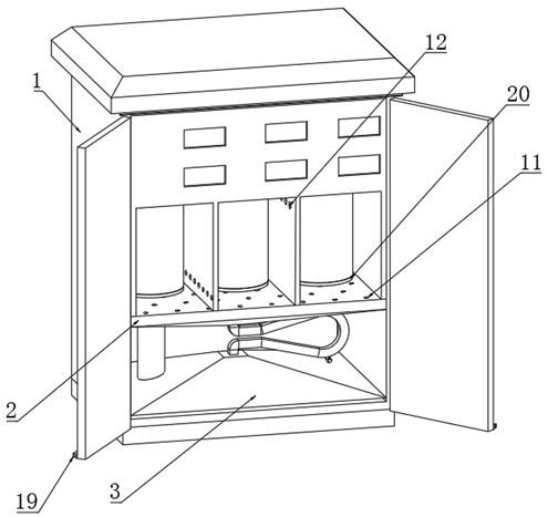 Ring main unit with constant-temperature dehumidification function