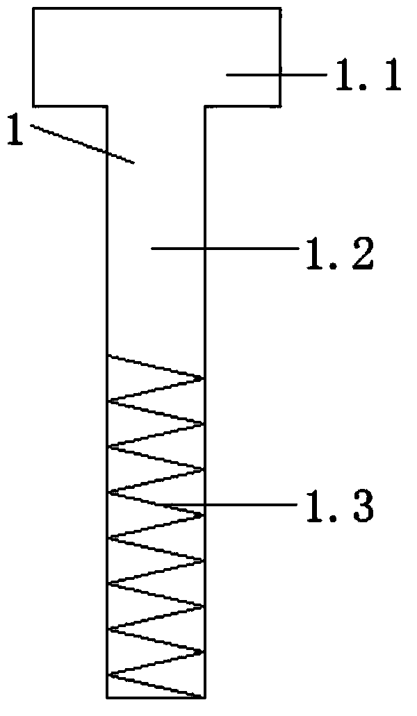 Fastening bolt for shear wall formwork