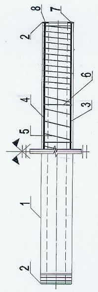 Toughening prestressed centrifugal concrete pile