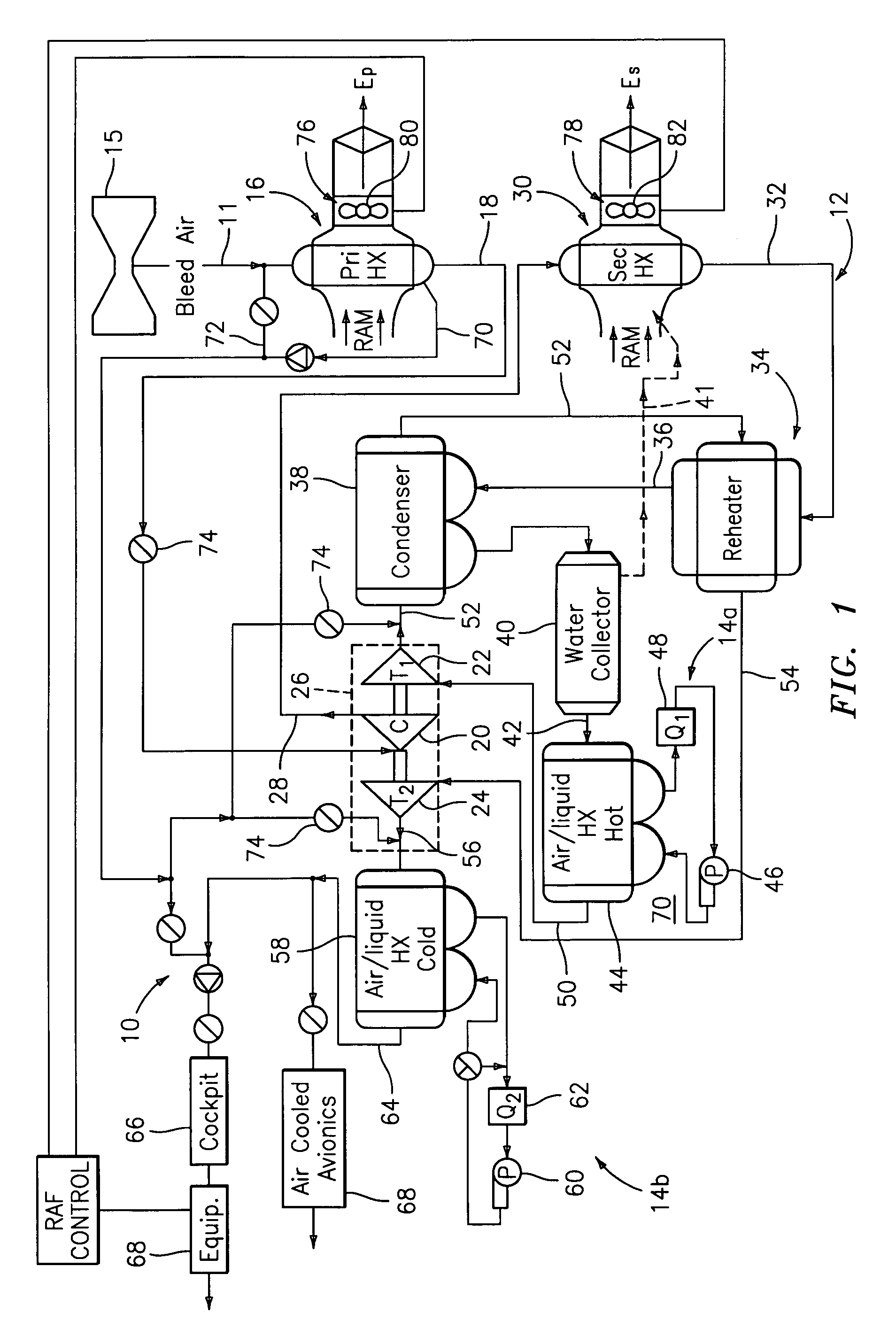 Air cycle machine for an aircraft environmental control system