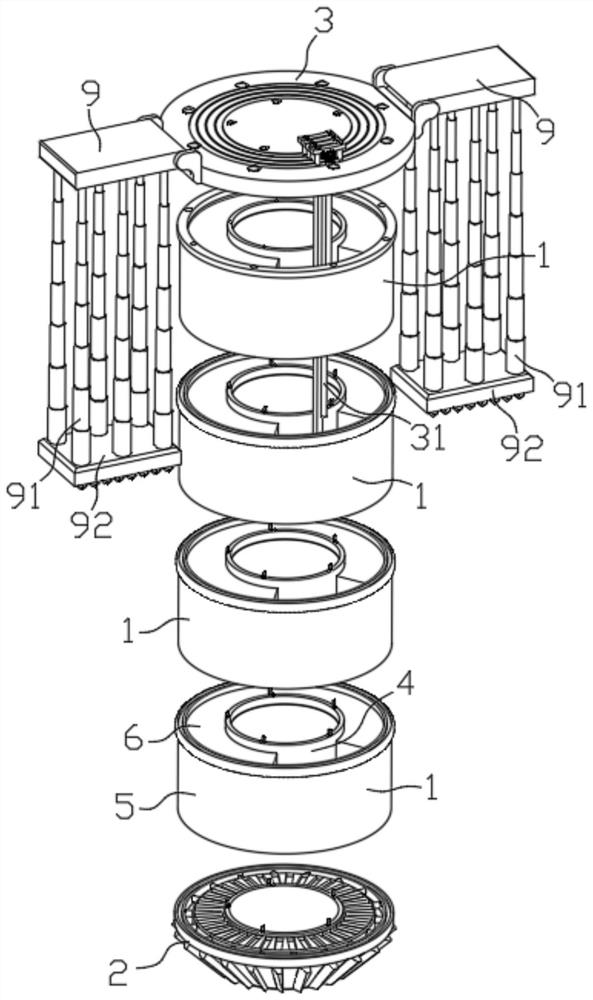 Earthworm sampling device for evaluating soil quality based on ecological characteristics of earthworm population