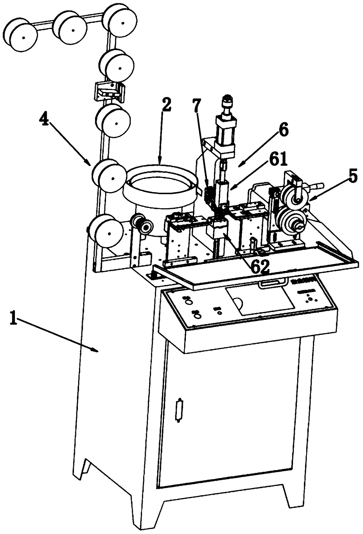 Fully automatic invisible zipper upper movable code equipment