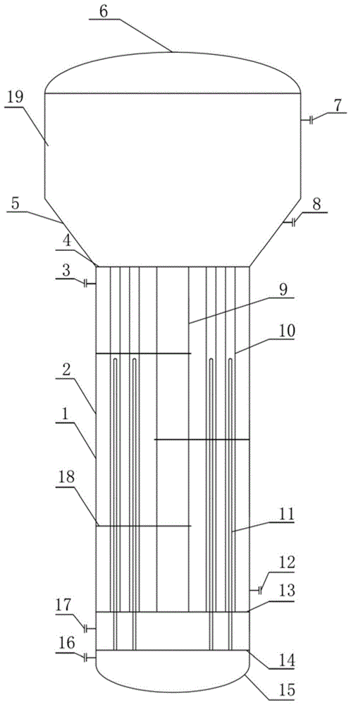 A reactor for the synthesis of alkylated oil