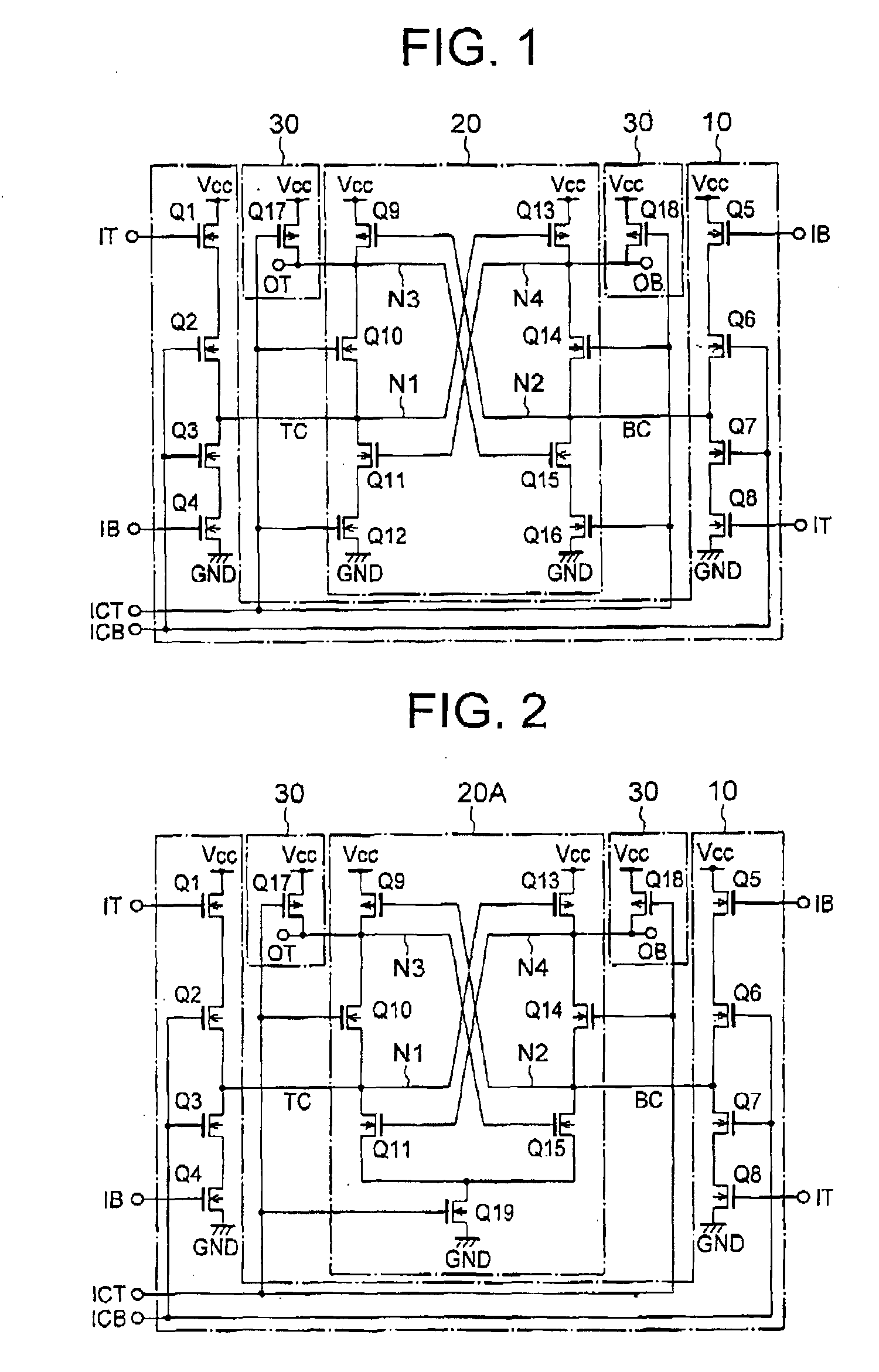 Latch circuit for latching a pair of complementary data signals