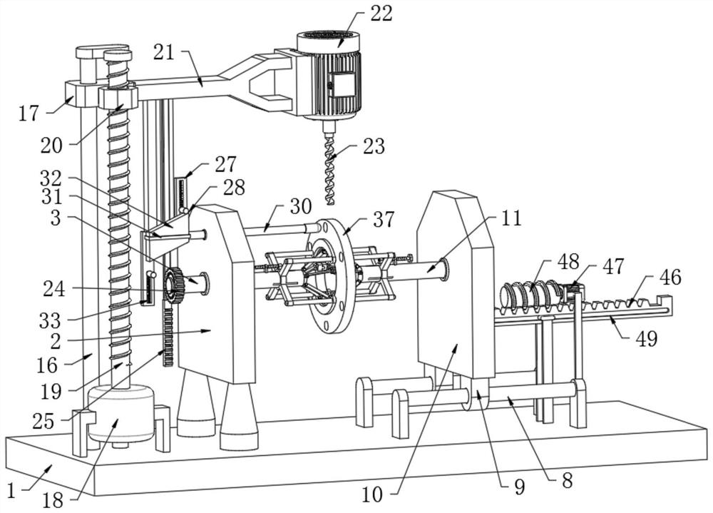 Drilling clamp for multi-spindle drilling machine