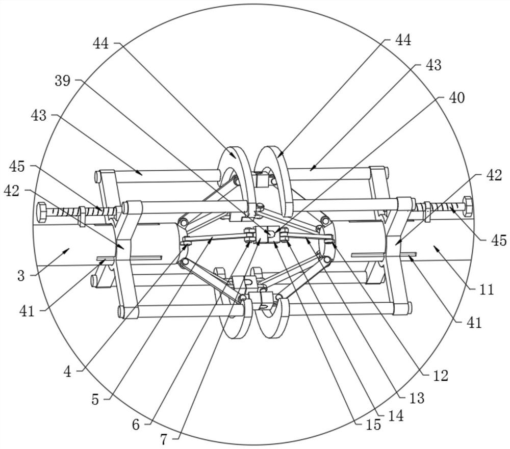 Drilling clamp for multi-spindle drilling machine