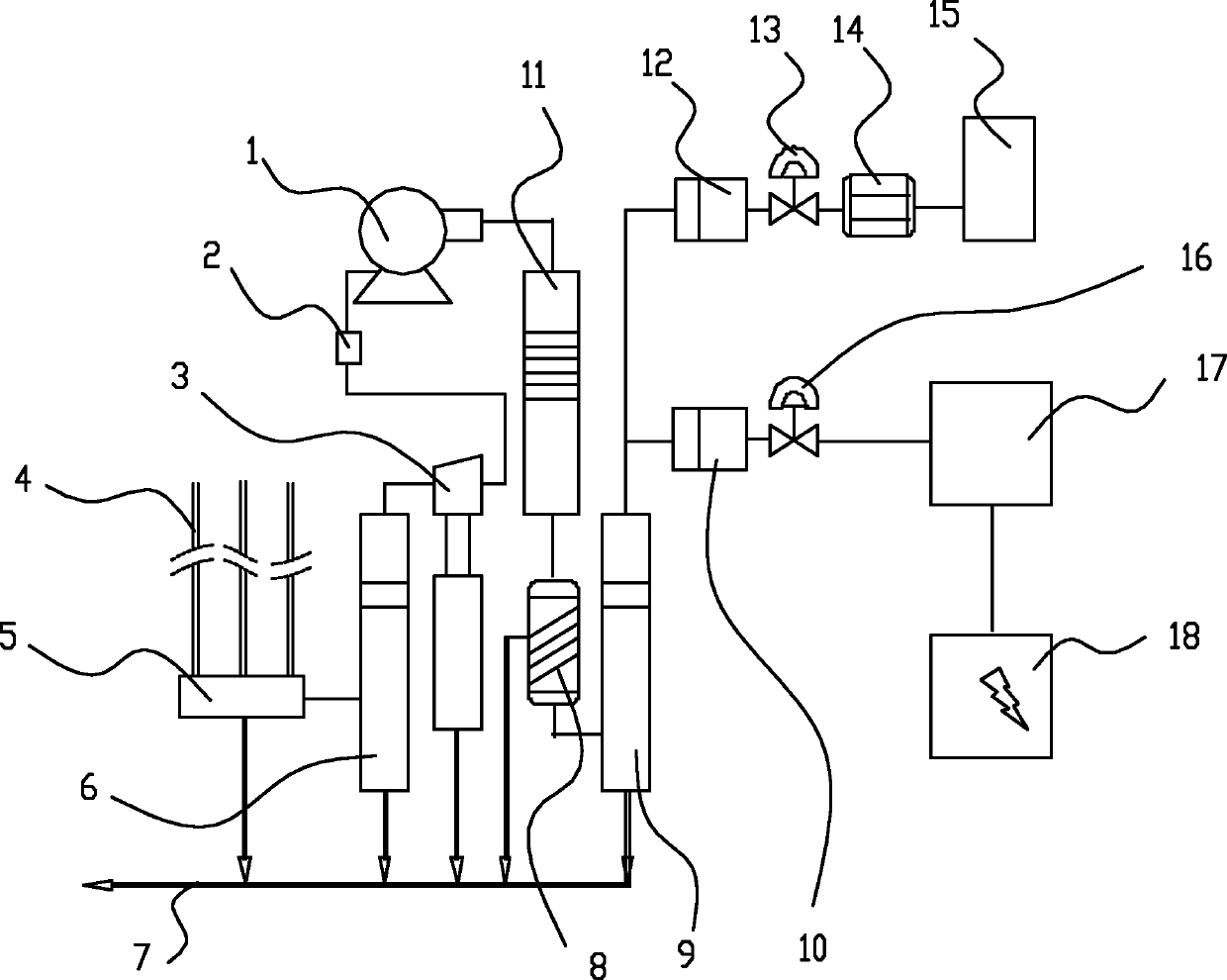 Generating system and generating method by utilizing landfill gas