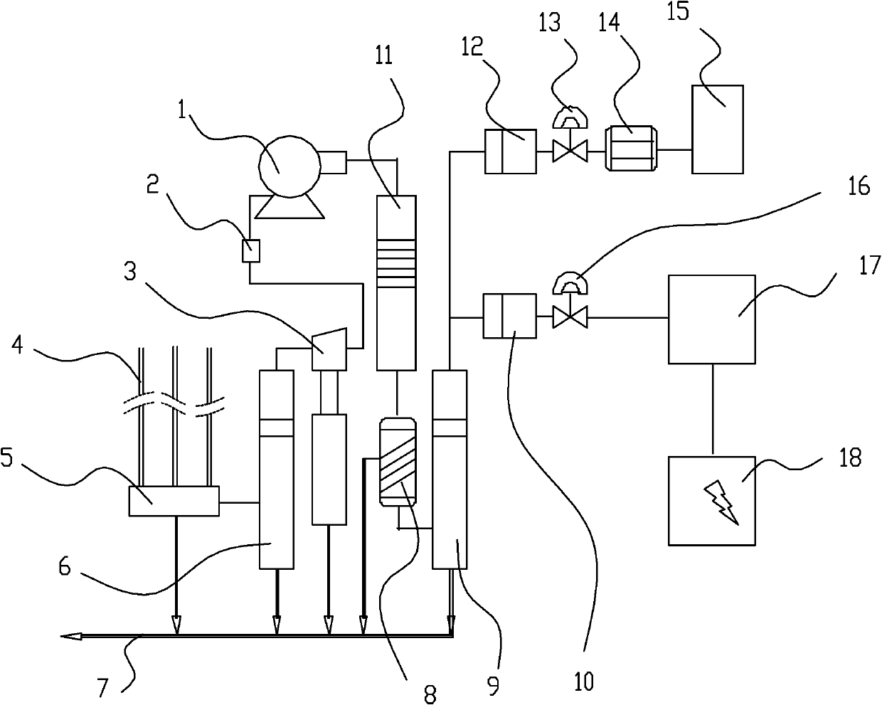 Generating system and generating method by utilizing landfill gas