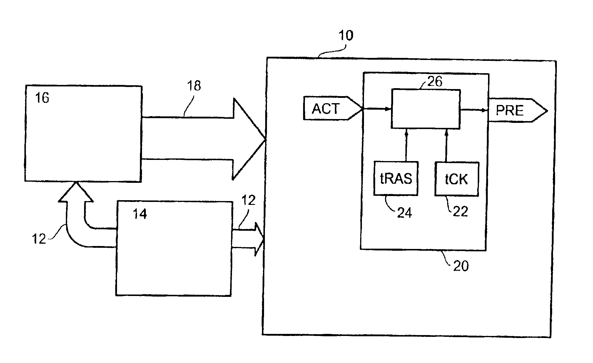 Circuit element with timing control