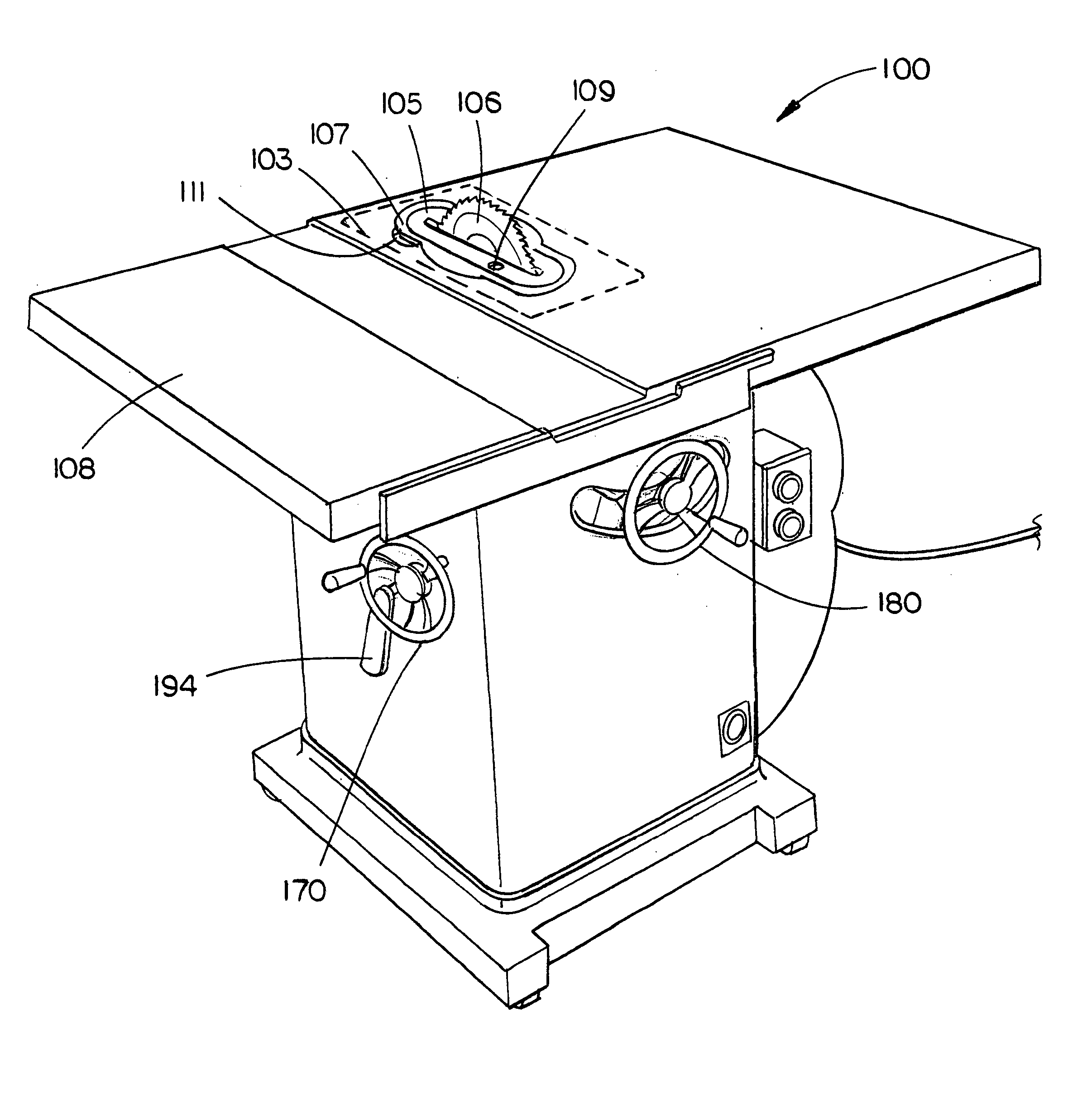 Dual bevel table saw