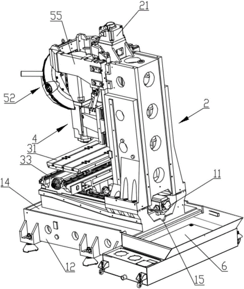 Vertical metal machining machine