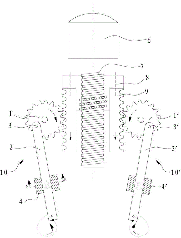 An electric hand rubbing bionic device