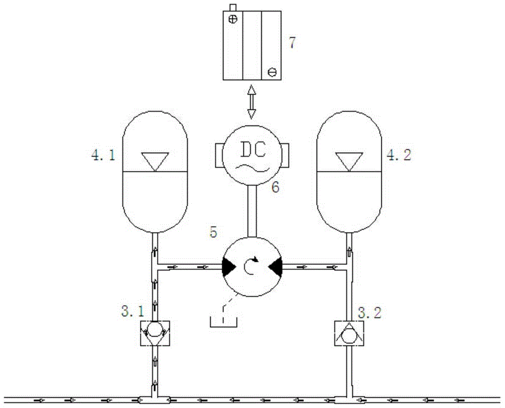 A Connected Hydraulic Energy Feed Suspension System