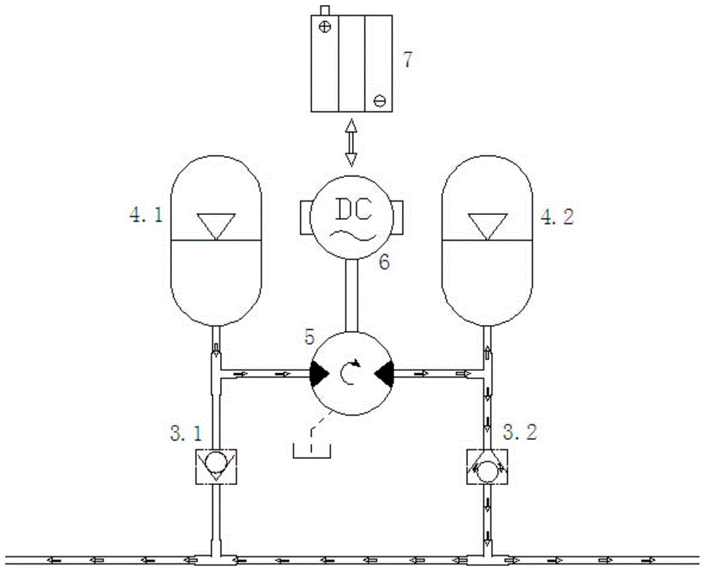 A Connected Hydraulic Energy Feed Suspension System